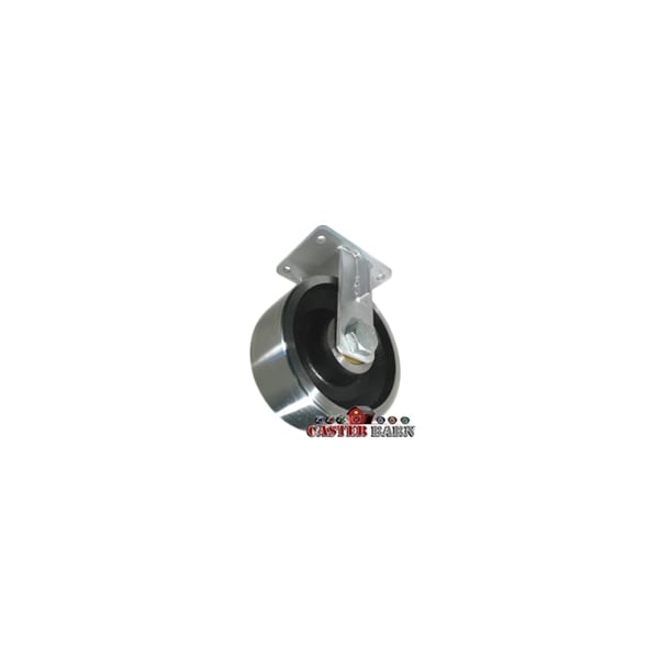 12"x4" Kingpinless Heavy Duty Rigid Caster, Forged Steel Wheel, 20